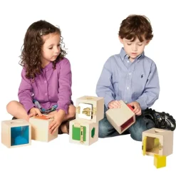 Cajas de madera con encajes y cierres Peekaboo (6) - Guidecraft