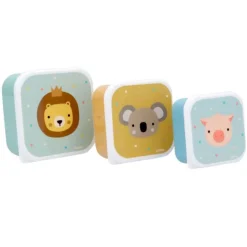 Cajas para almuerzo y snacks Animal Friends (3) - Tutete