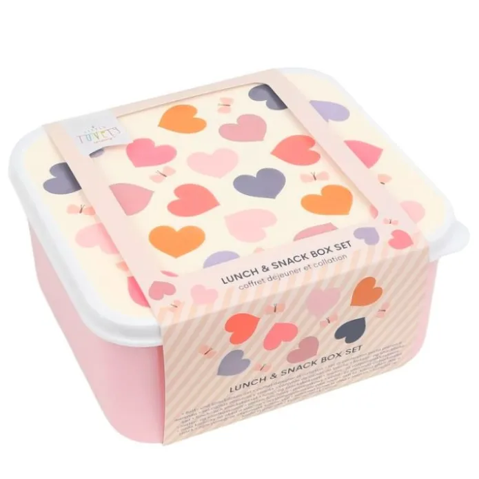 Cajas para almuerzo y snacks Corazones (4) - A Little Lovely Company