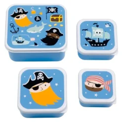 Cajas para almuerzo y snacks Piratas (4) - A Little Lovely Company