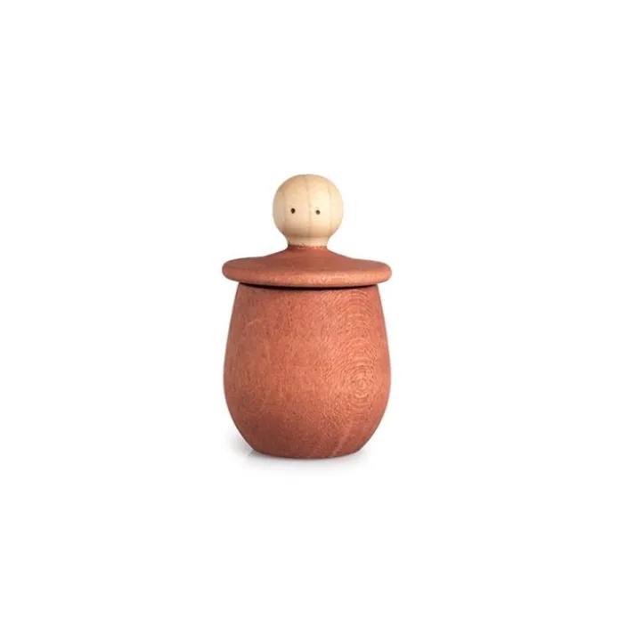 Cajita para tesoros de madera naranja Little Things - Grapat