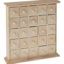 Cajonera de madera con 25 cajones pequeños - Artemio
