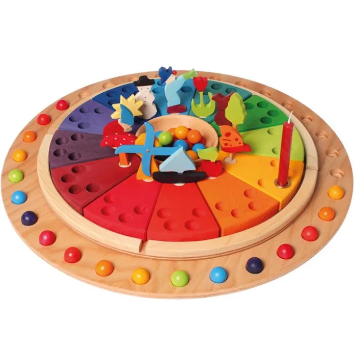 Calendario anual circular de madera - Grimm's