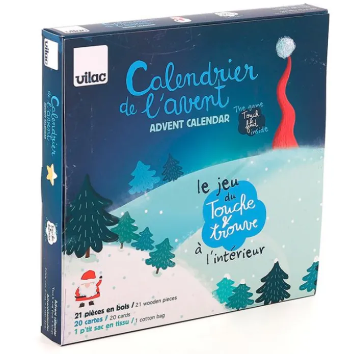 Calendario de adviento Navidad juego reconocimiento táctil Tocar y Encontrar - Vilac