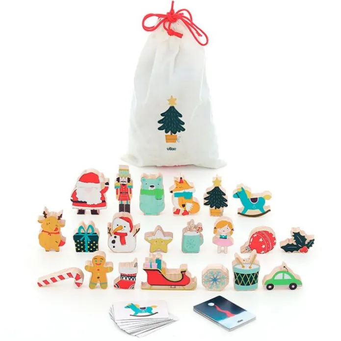 Calendario de adviento Navidad juego reconocimiento táctil Tocar y Encontrar - Vilac