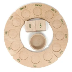 Calendario perpetuo anual de madera Catalán - Grapat