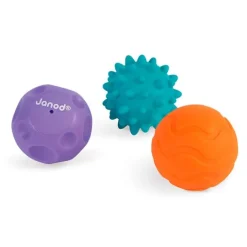 Canasta de baloncesto para bañera con 3 pelotas sensoriales - Janod