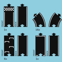 Carretera flexible con 24 piezas Grand Prix - Waytoplay