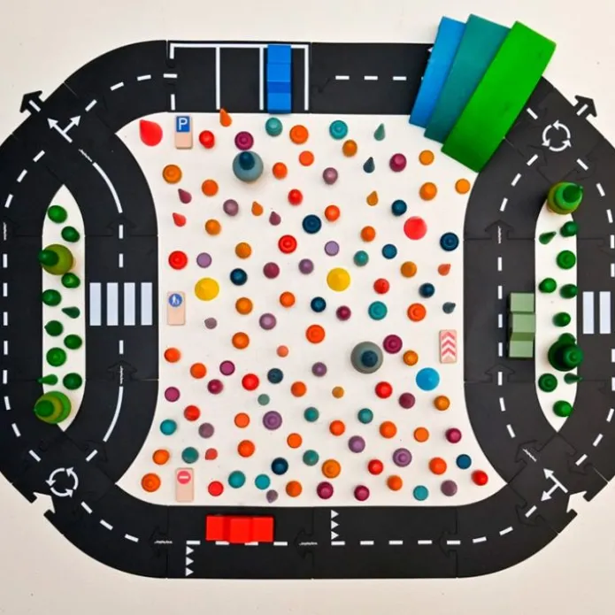 Carretera flexible con 24 piezas y 1 coche Highway - Waytoplay