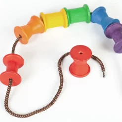 Carretes de madera colores arcoíris (18) - Grapat