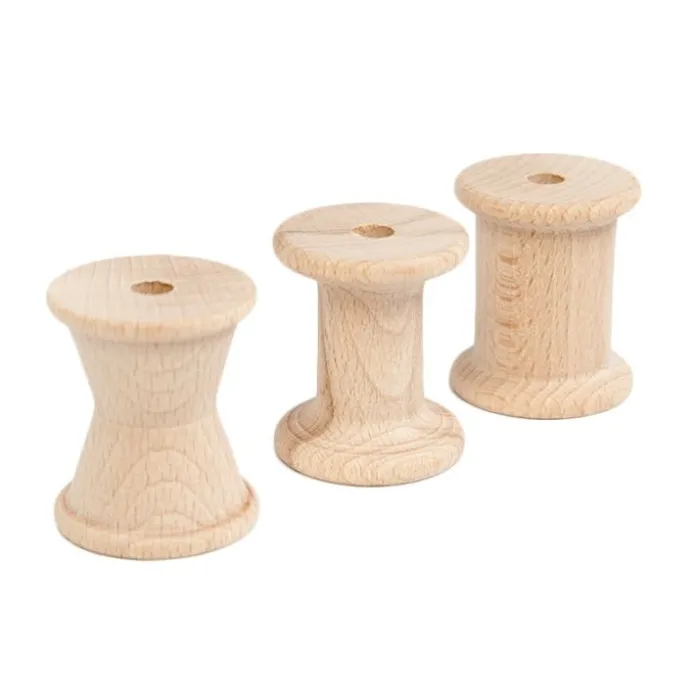 Carretes de madera natural (3) - Grapat