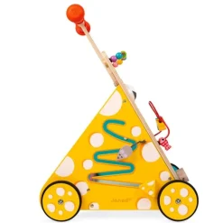 Carrito andador de madera con actividades Gato - Janod