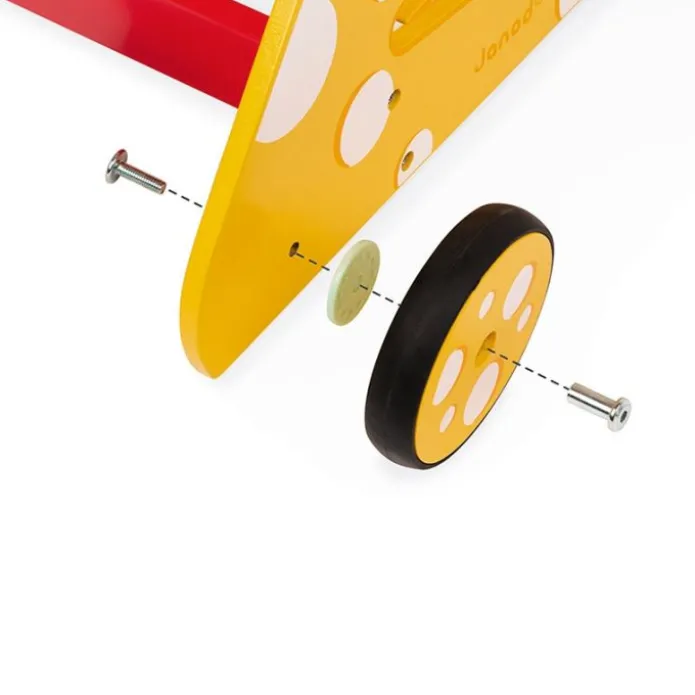 Carrito andador de madera con actividades Gato - Janod