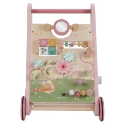 Carrito andador de madera con 8 actividades Jardín de Hadas - Little Dutch