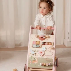 Carrito andador de madera con 8 actividades Jardín de Hadas - Little Dutch