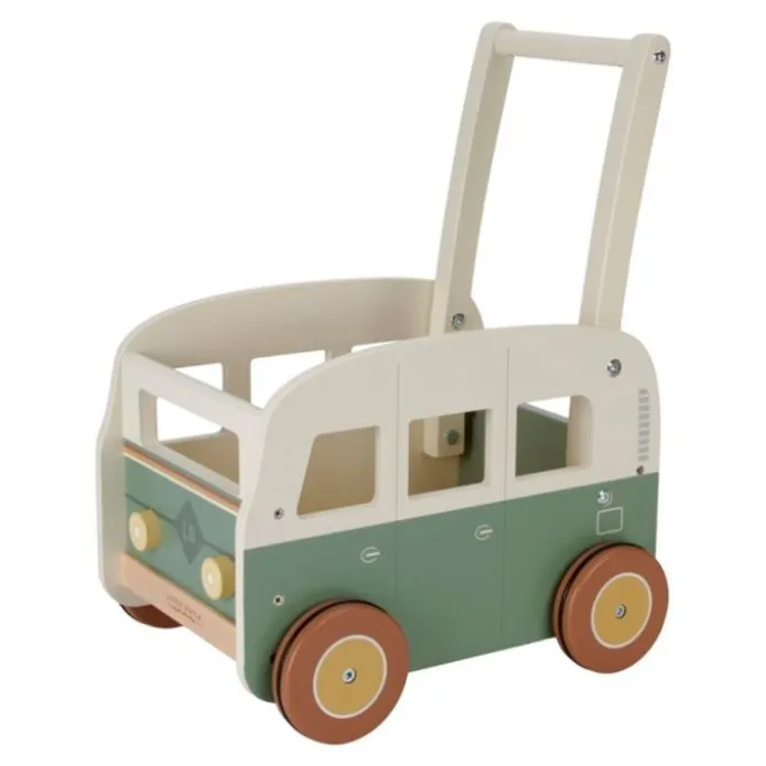 Carrito andador de madera furgoneta vintage - Little Dutch