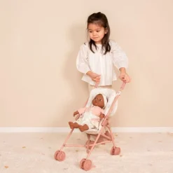 Carrito silleta para muñecas plegable con bolso - Little Dutch
