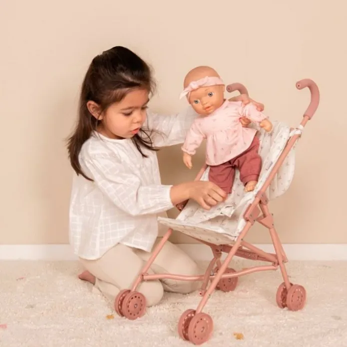 Carrito silleta para muñecas plegable con bolso - Little Dutch