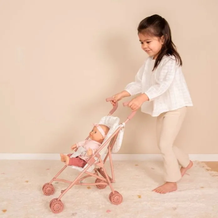Carrito silleta para muñecas plegable con bolso - Little Dutch