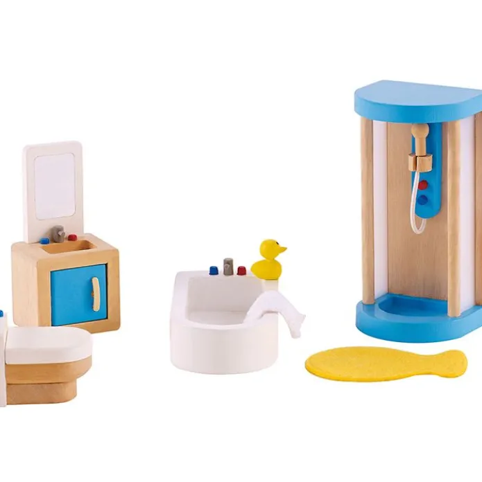 Casa de muñecas de madera con muebles - Hape