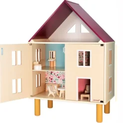 Casa de muñecas de madera con muebles Twist - Janod