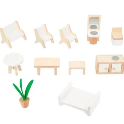 Casa de muñecas de madera con muebles Twist - Janod