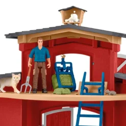 Casa granja grande con animales Farm World - Schleich