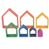 Casas de madera colores arcoíris (7) - Tickit