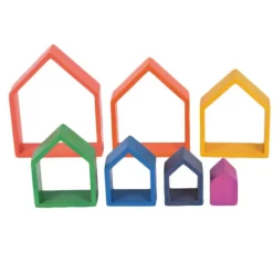 Casas de madera colores arcoíris (7) - Tickit