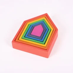 Casas de madera colores arcoíris (7) - Tickit