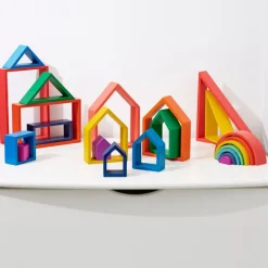 Casas de madera colores arcoíris (7) - Tickit