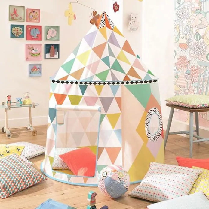 Casita de tela Cabaña multicolor - Djeco