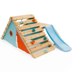 Centro de juego de madera con tobogán - Plum