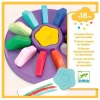 Ceras de colores con forma de flor (12) - Djeco
