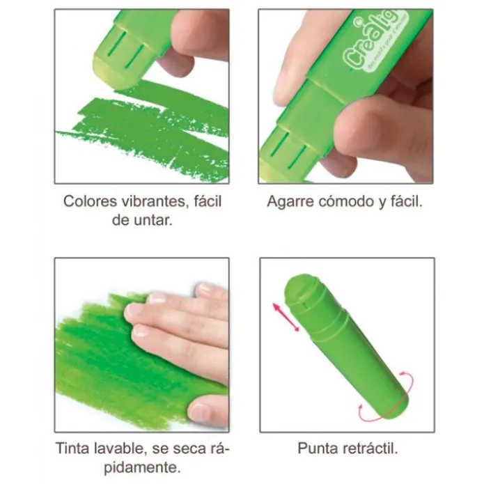Ceras gouache de colores (9) - Crealign
