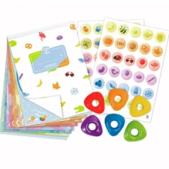 Ceras, pegatinas y láminas para colorear 18 piezas - Hape