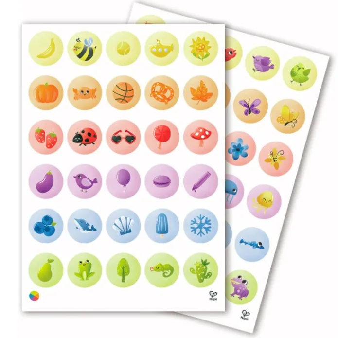 Ceras, pegatinas y láminas para colorear 18 piezas - Hape