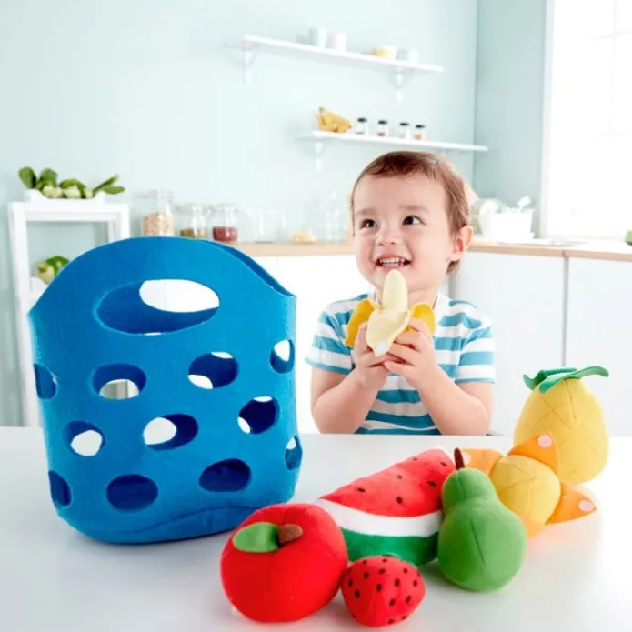 Cesta con frutas de tela - Hape