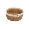 Cesta de yute para almacenar y clasificar con filo blanco 15 cm - ReSpiin