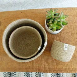 Cestas de yute para almacenar y clasificar altas (3) - ReSpiin