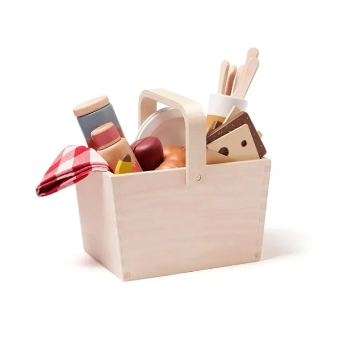 Cesta y accesorios para picnic de madera - Kid's Concept