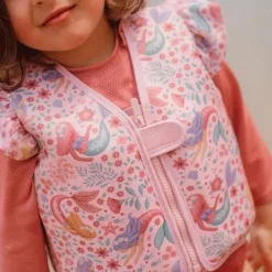 Chaleco flotador rosa sirenas 15-19 kg - Little Dutch