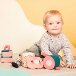 Cilindro de actividades de peluche Jeanne - Lilliputiens