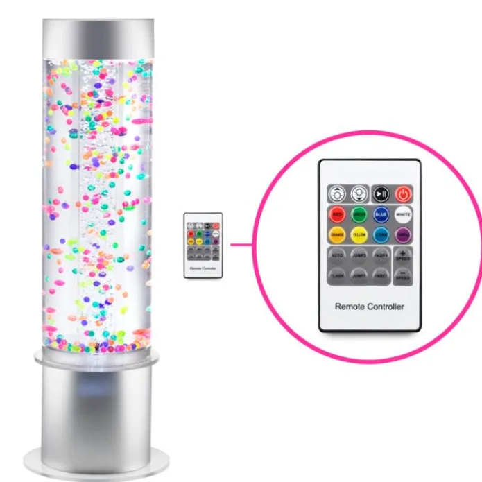 Cilindro de burbujas y bolas con luces grande - Playlearn