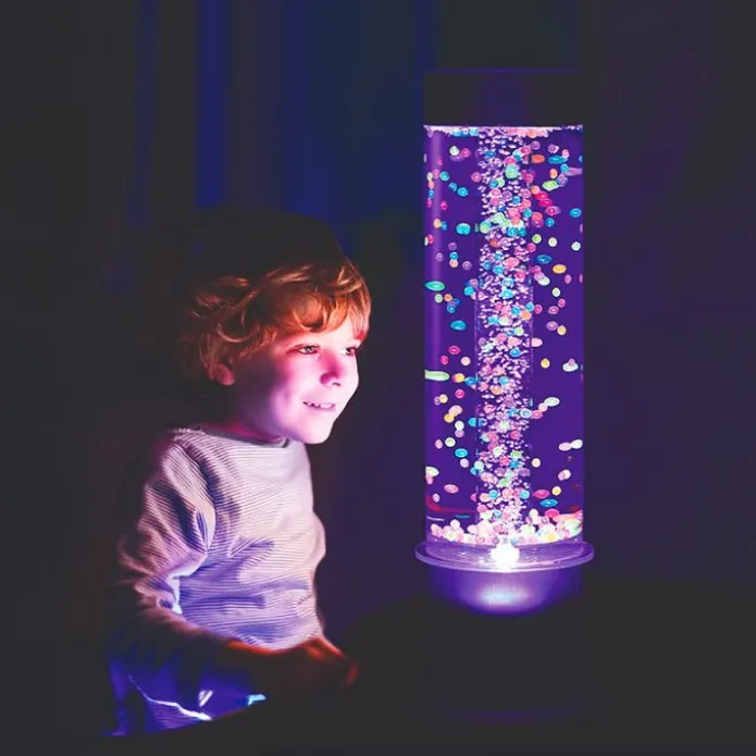 Cilindro de burbujas y bolas con luces grande - Playlearn