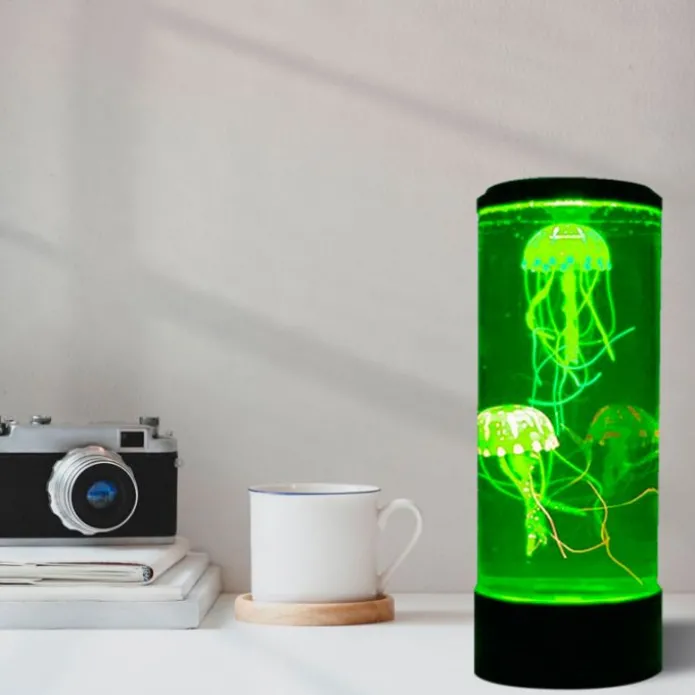 Cilindro de medusas fluorescentes con luces grande - Playlearn