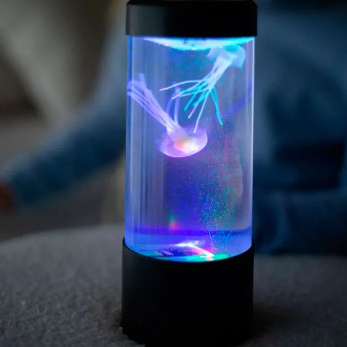 Cilindro de medusas fluorescentes con luces pequeño - Playlearn