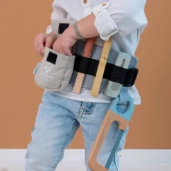 Cinturón con herramientas de bricolaje de madera - Little Dutch