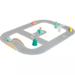 Circuito de fieltro con coches de madera Boild - Janod