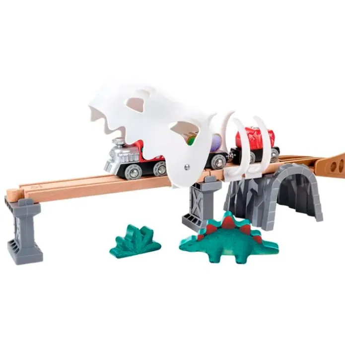 Circuito de madera Aventura ferroviaria dinosaurios - Hape